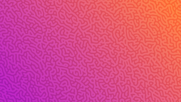 Sfondo sfumato di reazione Turing viola Modello di diffusione astratto con forme caotiche Illustrazione vettoriale