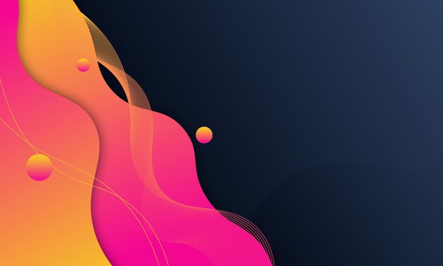 Sfondo sfumato fluido rosa, giallo e blu. Nuovo stile per il tuo business design.