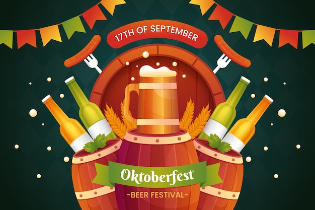 Sfondo sfumato per il festival dell'oktoberfest