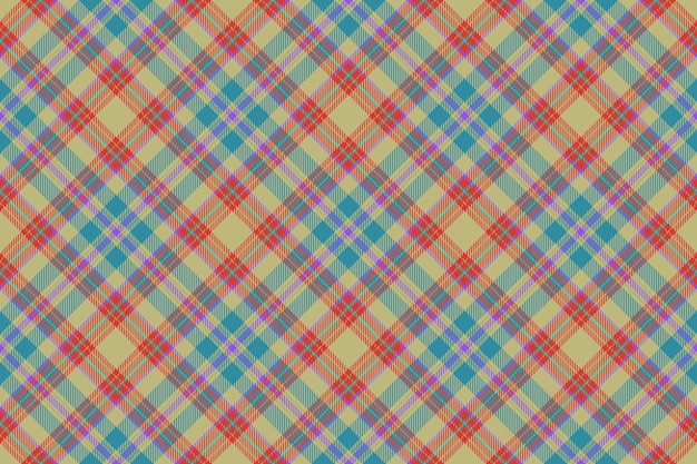 Sfondo tartan plaid Controllo del motivo del tessuto Seamless texture vettore tessile