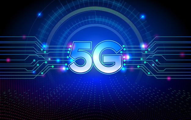 Sfondo tecnologia 5G.