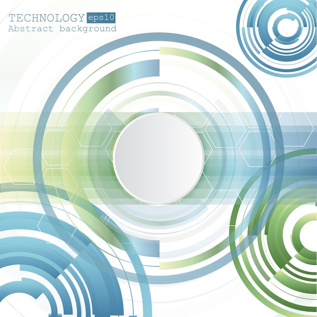 Sfondo tecnologico astratto con vari elementi tecnologici. Illustrazione vettoriale. eps 10