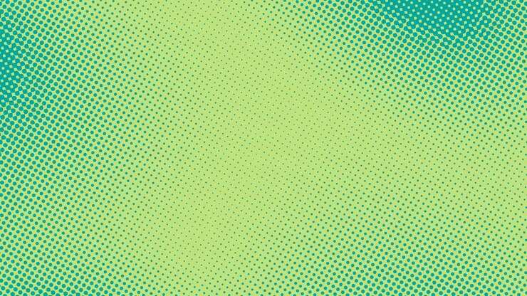Vettore sfondo turchese pop art con pois mezzitoni
