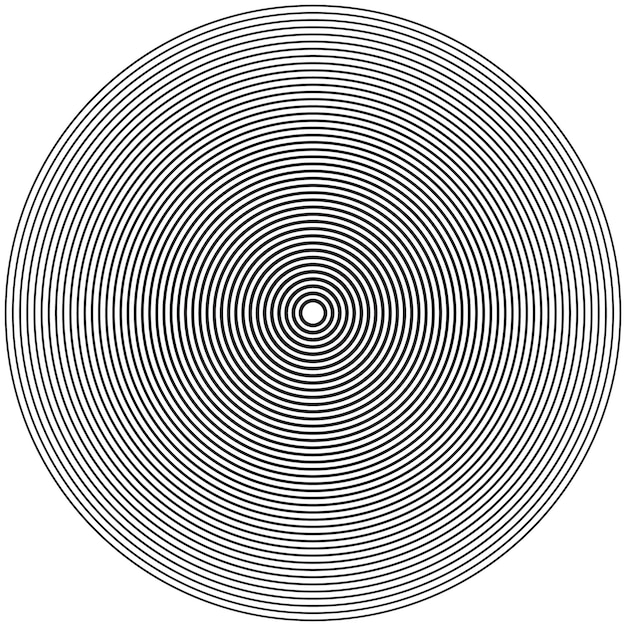 sfondo vettoriale a spirale nero e bianco sfondo cerchio sfondo isolato su sfondo bianco