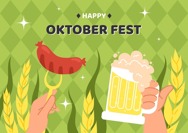 Sfondo vettoriale dell'Oktoberfest
