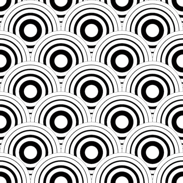 Sfondo vettoriale geometrico senza soluzione di continuità, semplice motivo vettoriale a strisce bianche e nere, sfondo accurato, modificabile e utile per il design o lo sfondo.