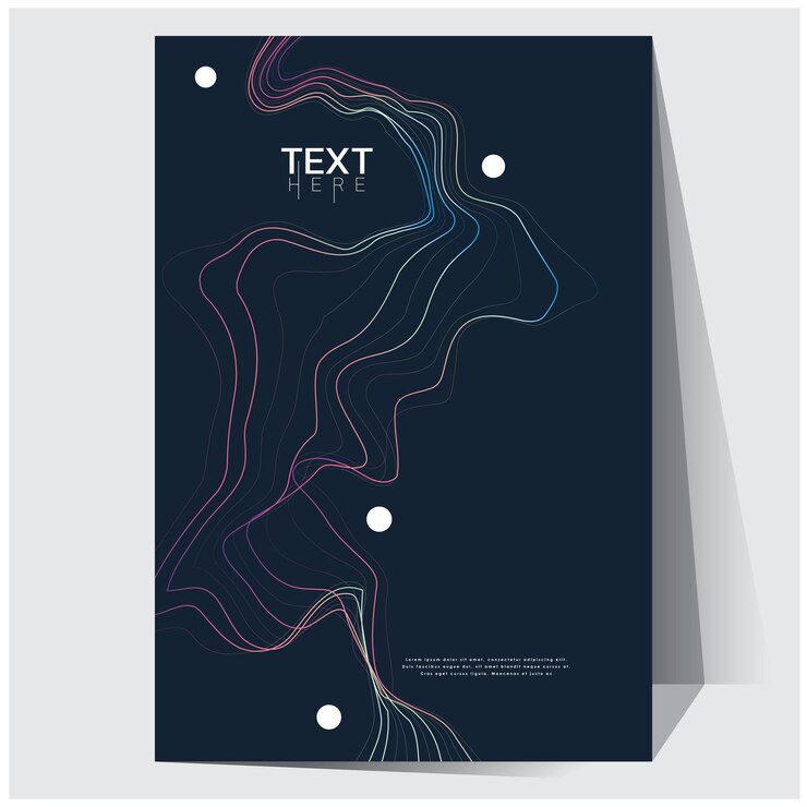 Vettore sfumature di geometriche olografiche poster olografico futuristico con maglia sfumata