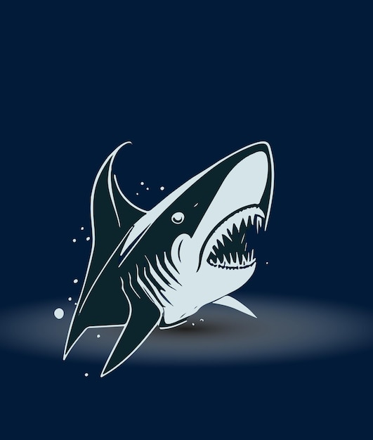 shark_minimalist_logo_illustration_of_vector_art_01eps