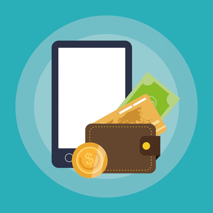 Vettore shopping online o icone relative al commercio elettronico