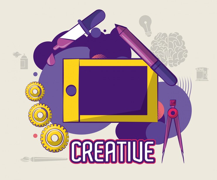 Vettore sii creativo design grafico