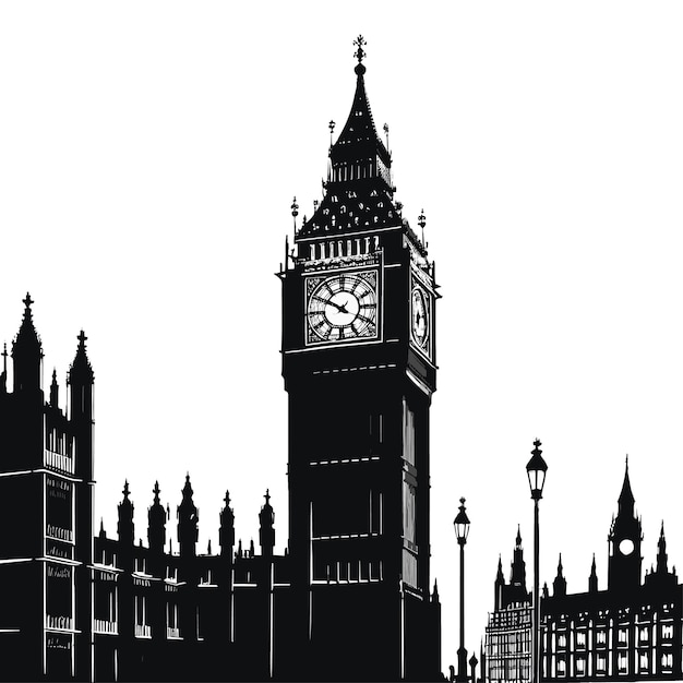 Silhouette del Big Ben