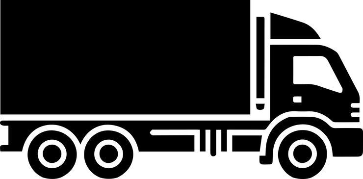Vettore silhouette del camion vector colore nero 16