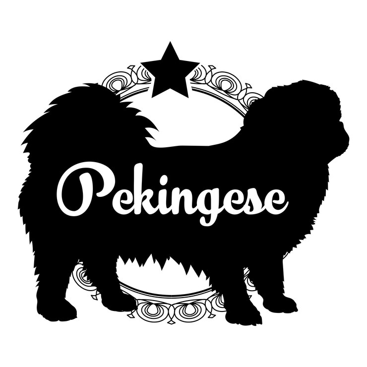 Vettore silhouette di cane cane razze di cane logo vettore silhouette logo design animale illustrazione icona