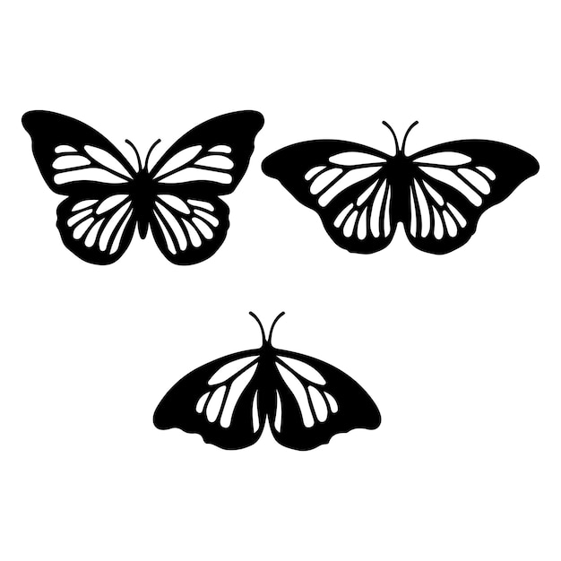 Silhouette di farfalla