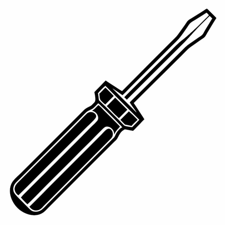 Vettore silhouette di strumento vettoriale silhouette di colore nero su sfondo bianco