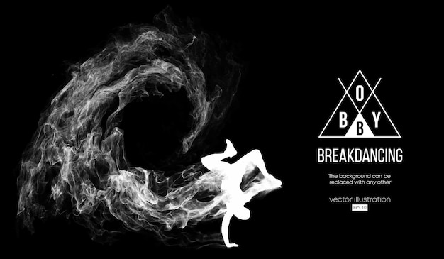Siluetta astratta di un breakdancer
