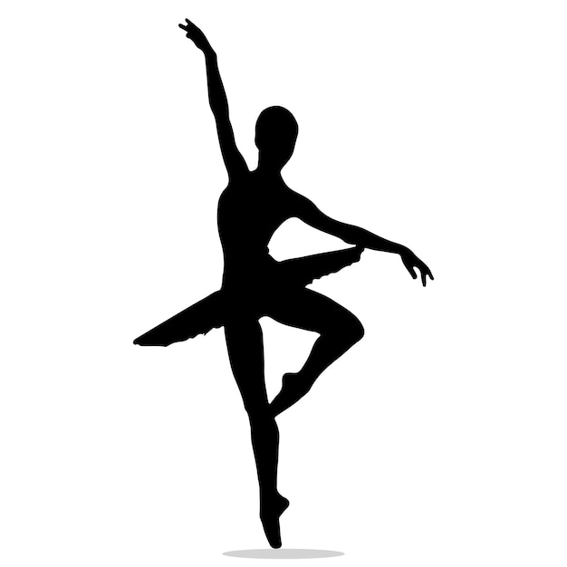 Siluetta del ballerino femminile