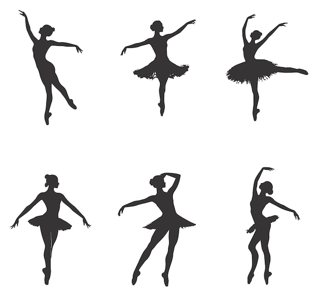 Siluette di ballerini