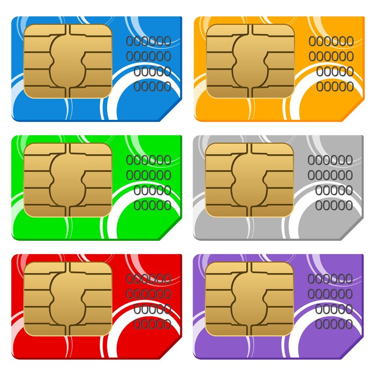 Vettore sim card