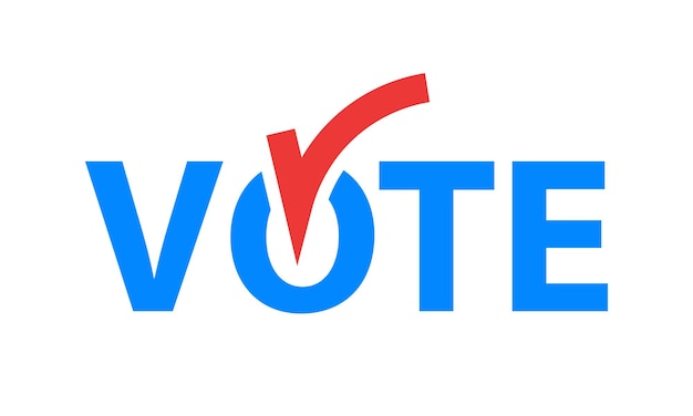 Simboli di voto. Illustrazione vettoriale