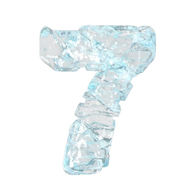 Simboli fatti di ghiaccio rotto numero 7