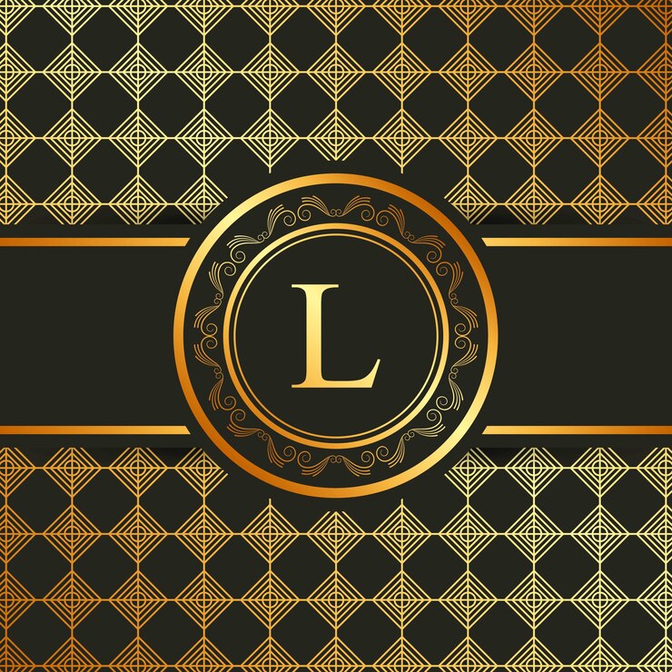 Vettore simbolo astratto emblema calligrafico reale dorato rotondo