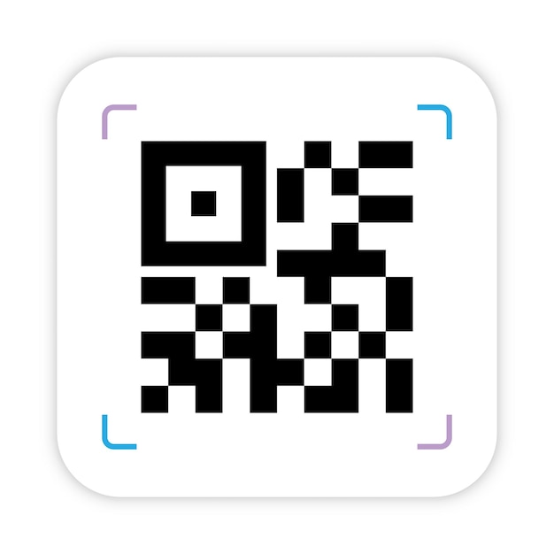 Simbolo del codice QR Tecnologia di scansione