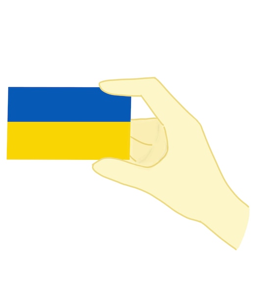 Simbolo dell'icona del vettore della repubblica ucraina Illustrazione del concetto di guerra di pace Nazionalità ufficiale ucraina