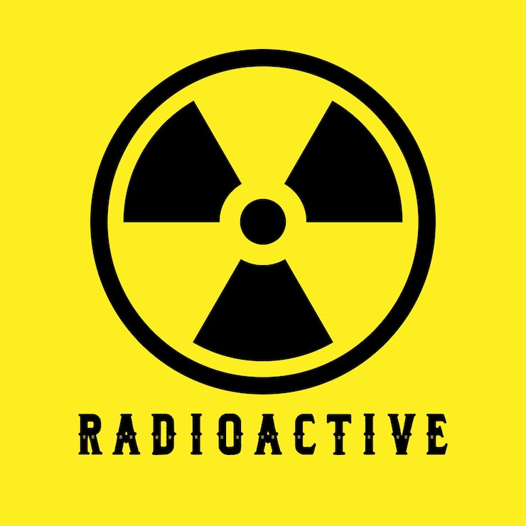 Vettore simbolo radioattivo