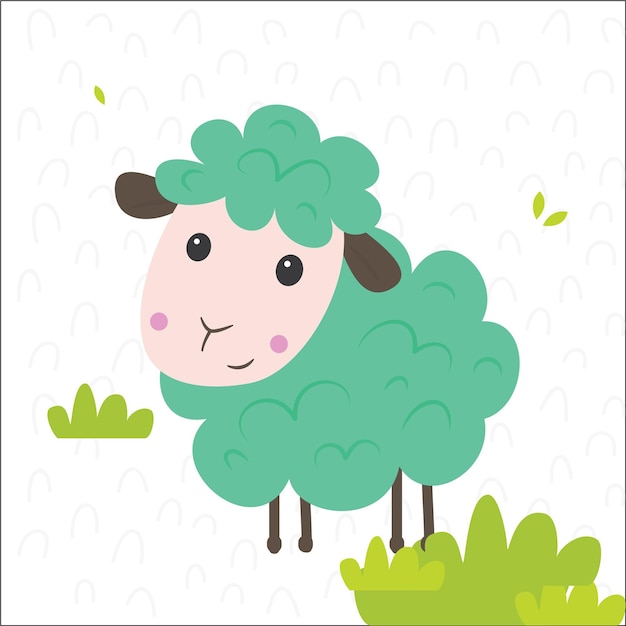 Simpatica fattoria degli animali delle pecore