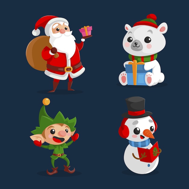 Simpatici personaggi natalizi