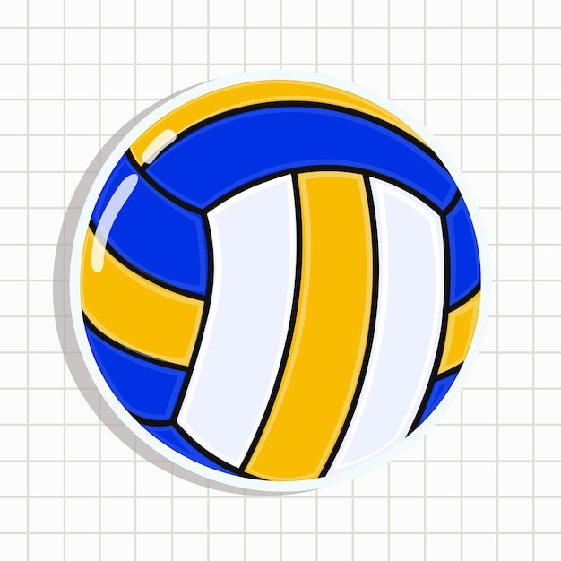 Simpatico adesivo da pallavolo