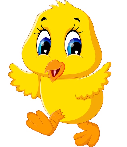Simpatico cartone animato di pollo