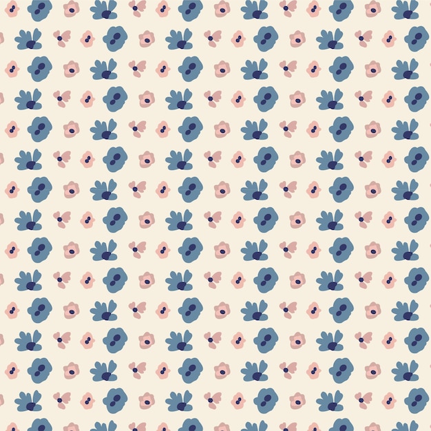 Simpatico motivo floreale con stampa floreale nel piccolo fiore Motivi sparsi su uno sfondo casuale