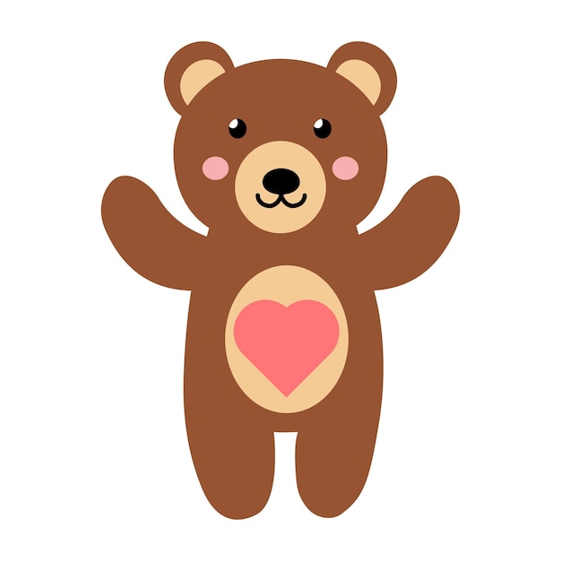 Simpatico orso illustrazione vettoriale