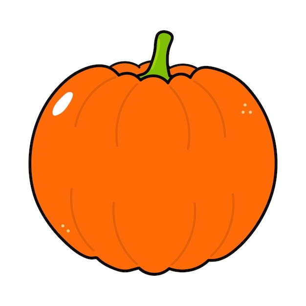 Simpatico personaggio di zucca divertente