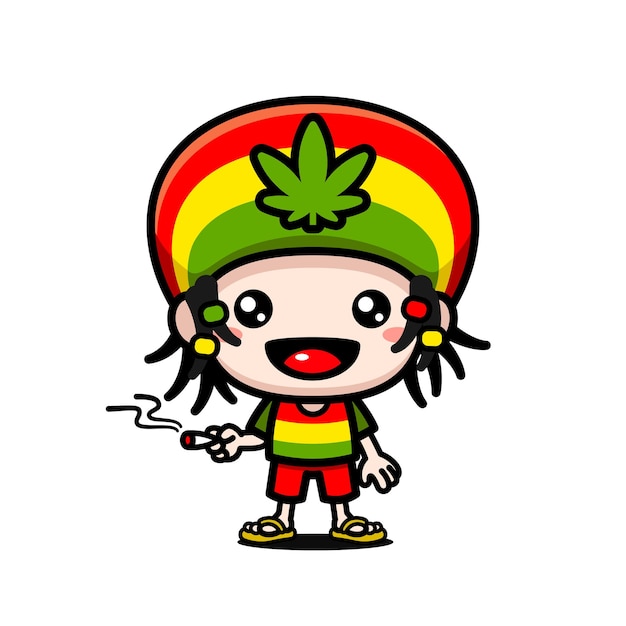 Simpatico personaggio rastafariano