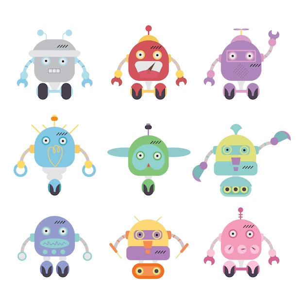 simpatico set di robot