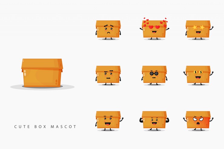 Simpatico set di schemi per mascotte