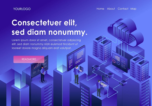 Sistema di programmazione per analisi web con server cloud
