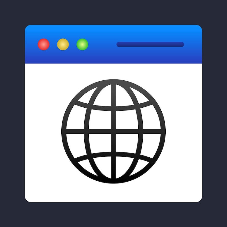 Vettore sito web blu gradiente
