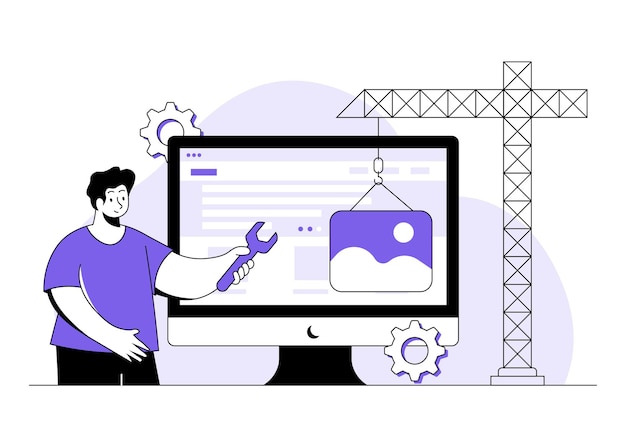 Sito web in costruzione manutenzione del sistema sviluppatore costruzione del sito web sviluppo del sito web