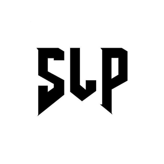 SLP letter logo design per società tecnologica SLP logo design combinazione di colori bianco e nero SLP logo SLP vettore SLP design SLP icona SLP alfabeto SLP tipografia logo design