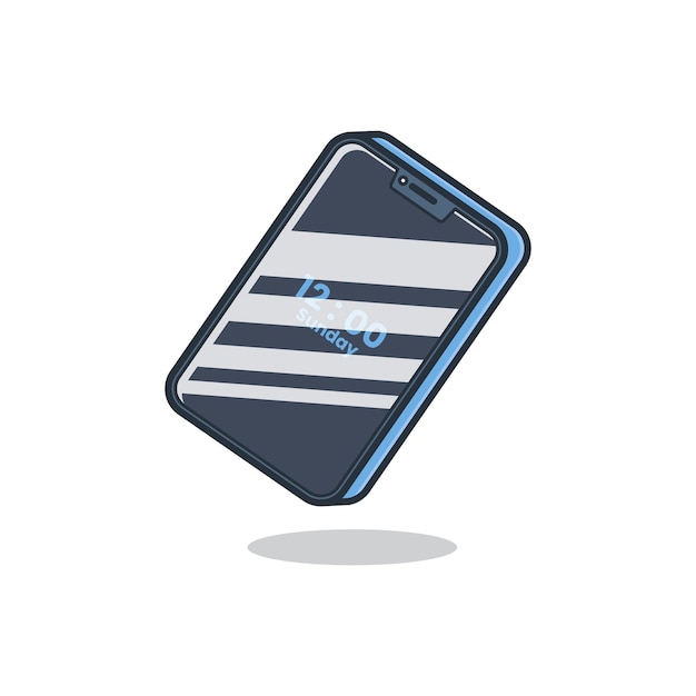 smartphone carino cartone animato comunicazione elettronica
