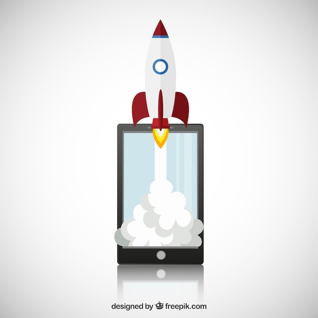 Smartphone con spazio razzo