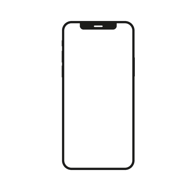 smartphone icona vettoriale design e illustrazione di comunicazione mobile su sfondo bianco