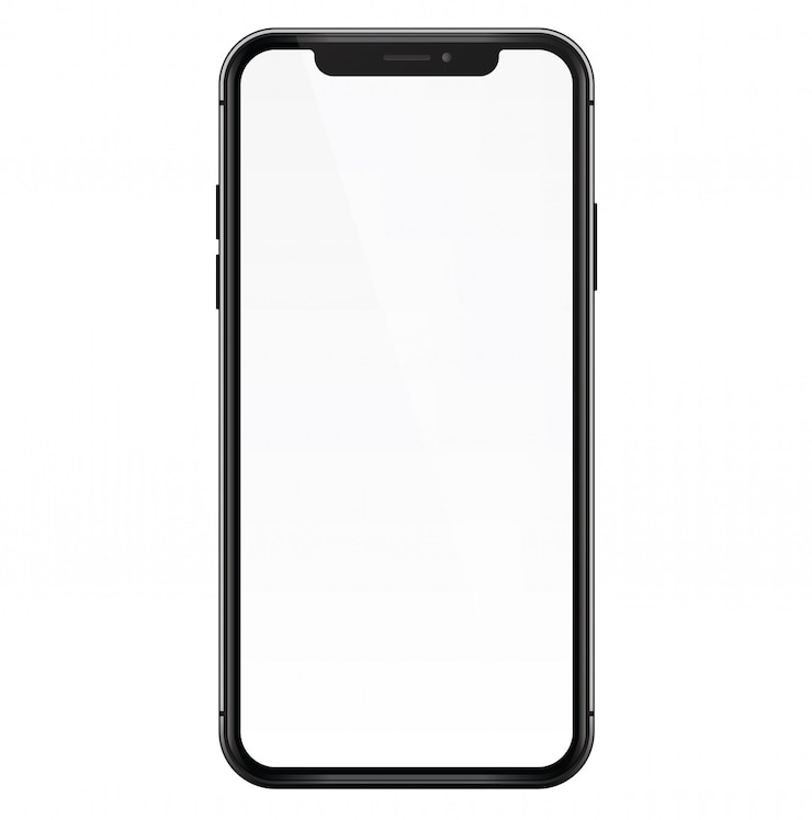Smartphone realistico nero