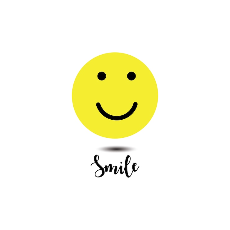 Smile Emoticon Logo Template Design
