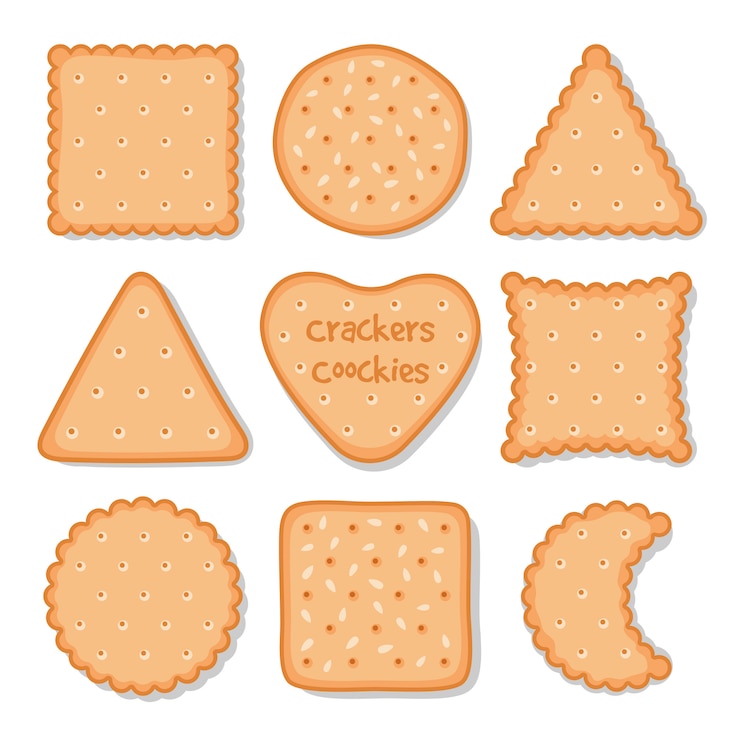Vettore snack con biscotti