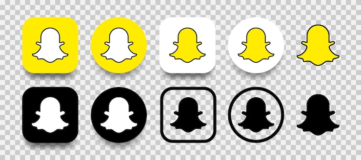 Vettore snapchat icona dei social media vettore